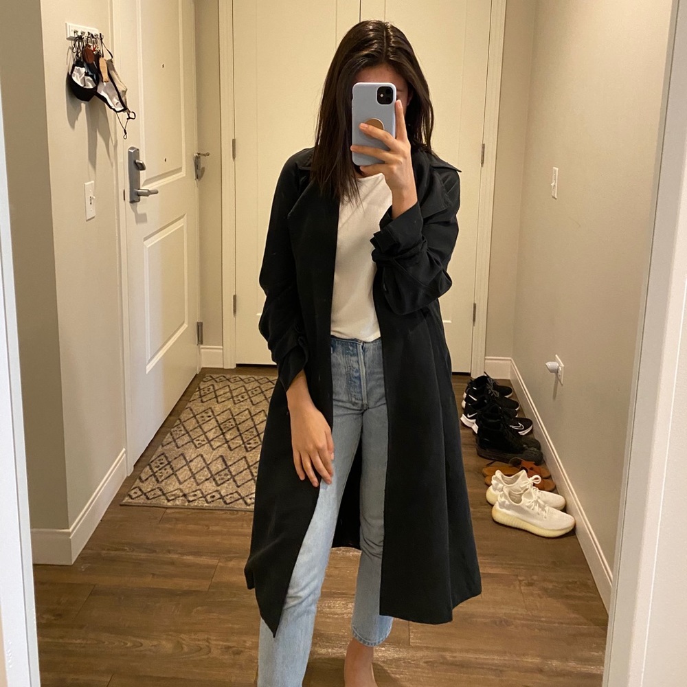 Zara Black Trench Coat